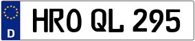 Trailer License Plate